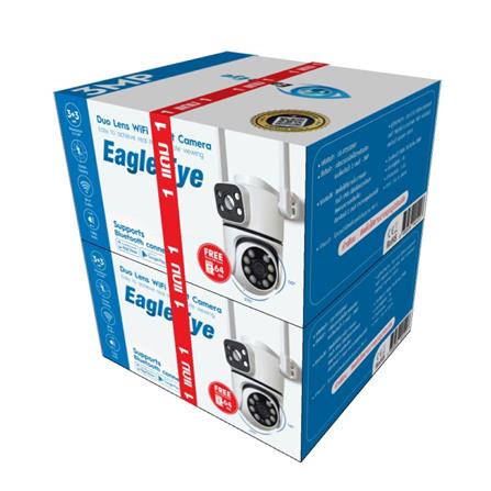 กล้องวงจรปิดภายนอก EAGLE EYE 2 เลนส์ 3+3MP 3 ล้านพิกเซล (1 แถม 1) แถมฟรี 2 SD CARD 64 GB_4