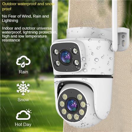 กล้องวงจรปิดภายนอก 2 เลนส์ EAGLE EYE EG-IP253DW1 3+3MP 3 ล้านพิกเซล (ชุด 1 แถม 1)_5