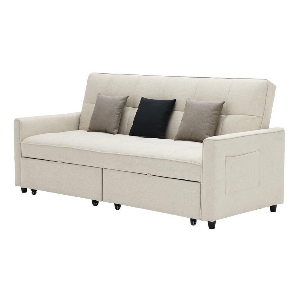 โซฟาเบด 3 ที่นั่ง SB FURNITURE CALINA 19241567 สีครีม