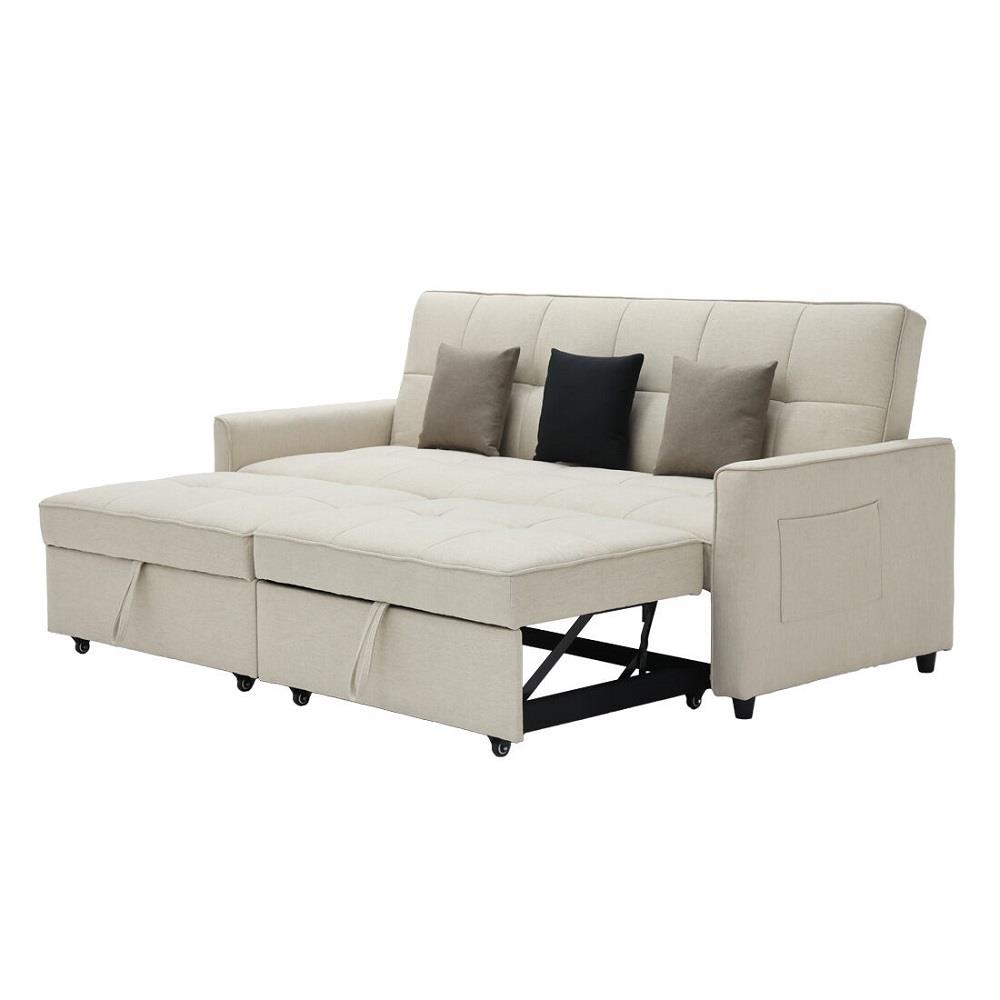 โซฟาเบด 3 ที่นั่ง SB FURNITURE CALINA 19241567 สีครีม