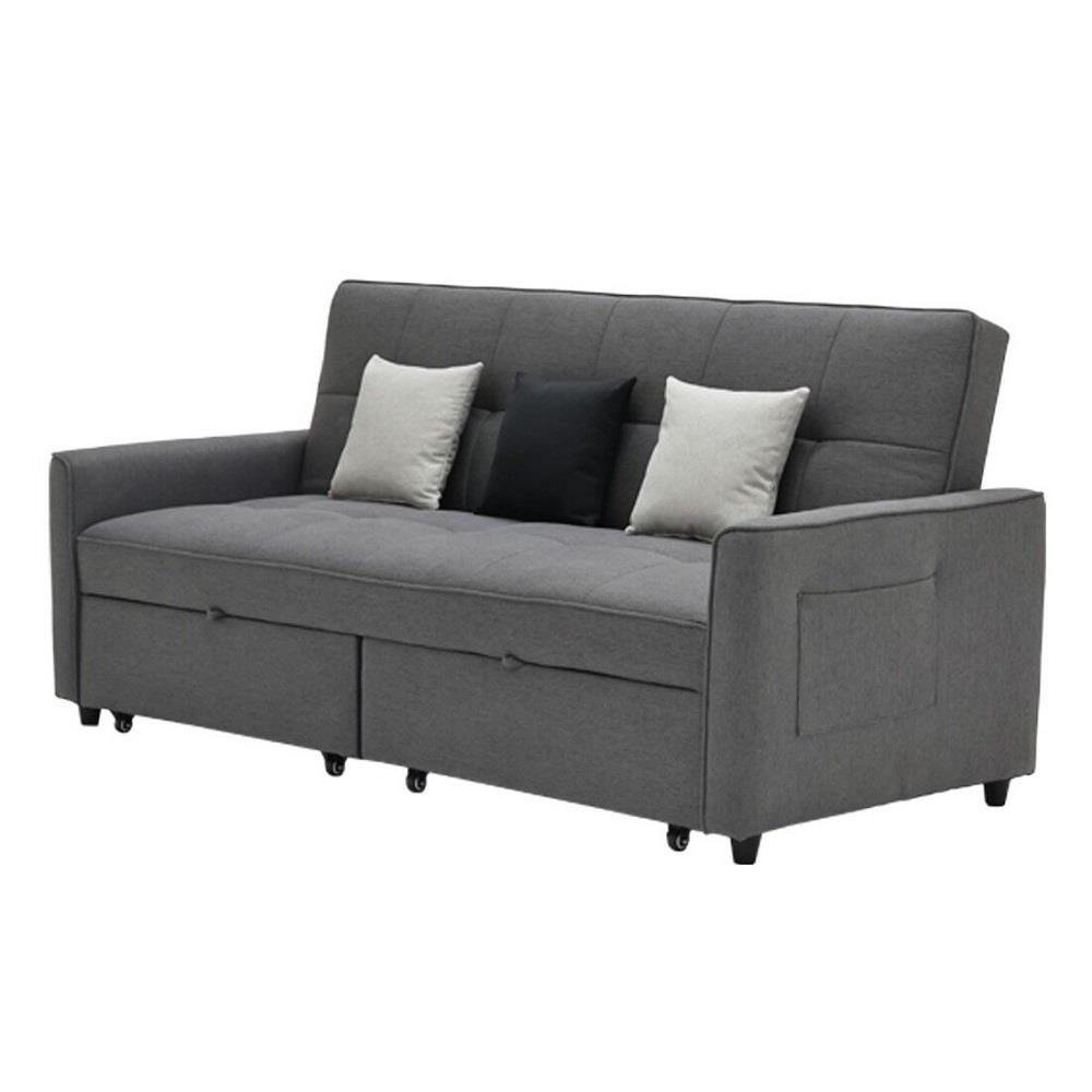 โซฟาเบด 3 ที่นั่ง SB FURNITURE CALINA 19241568 สีเทา