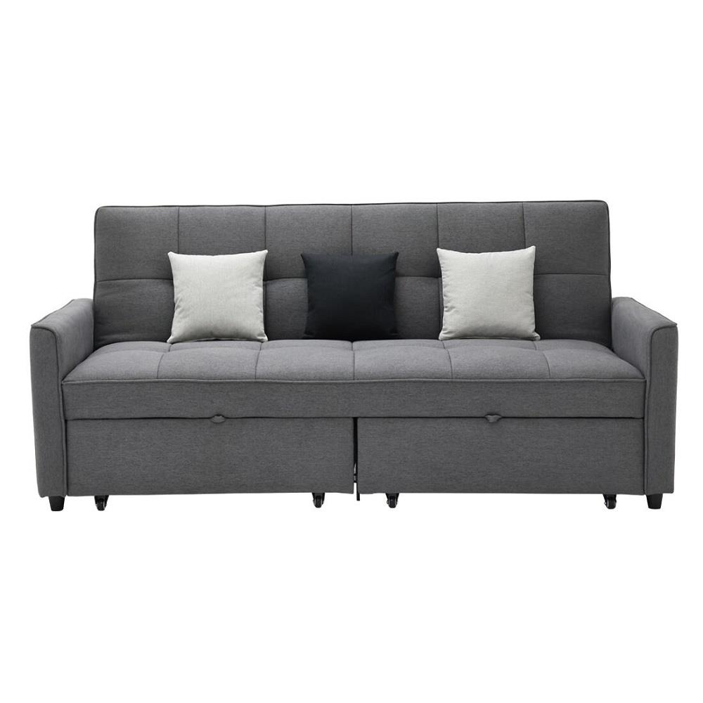 โซฟาเบด 3 ที่นั่ง SB FURNITURE CALINA 19241568 สีเทา