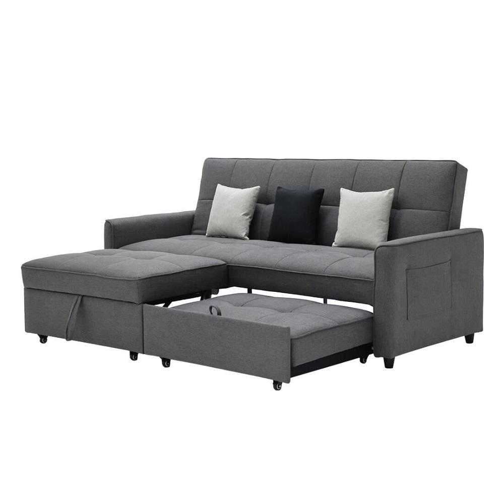 โซฟาเบด 3 ที่นั่ง SB FURNITURE CALINA 19241568 สีเทา