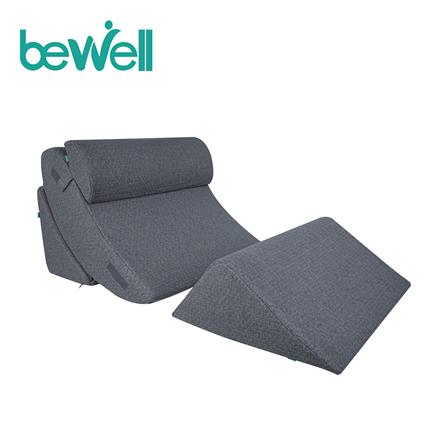 หมอนสุขภาพ เมมโมรี่โฟม BEWELL 60x69x20 ซม. สีเทา_0