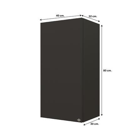 ตู้แขวนเดี่ยว JUPITER GRAND BROWN 40x80 ซม._5