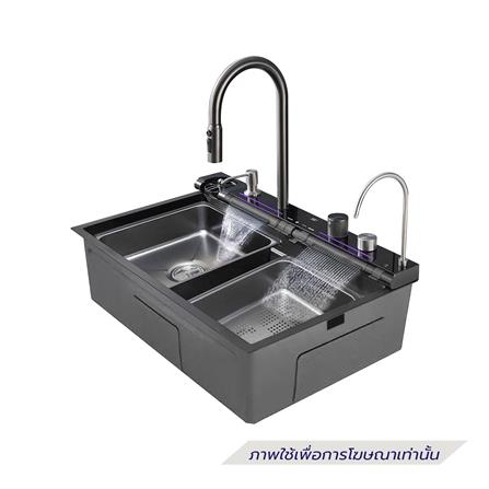 ซิงค์ฝัง 1 หลุม S-FLO NL0059 SM8046-S02B สีดำ_1