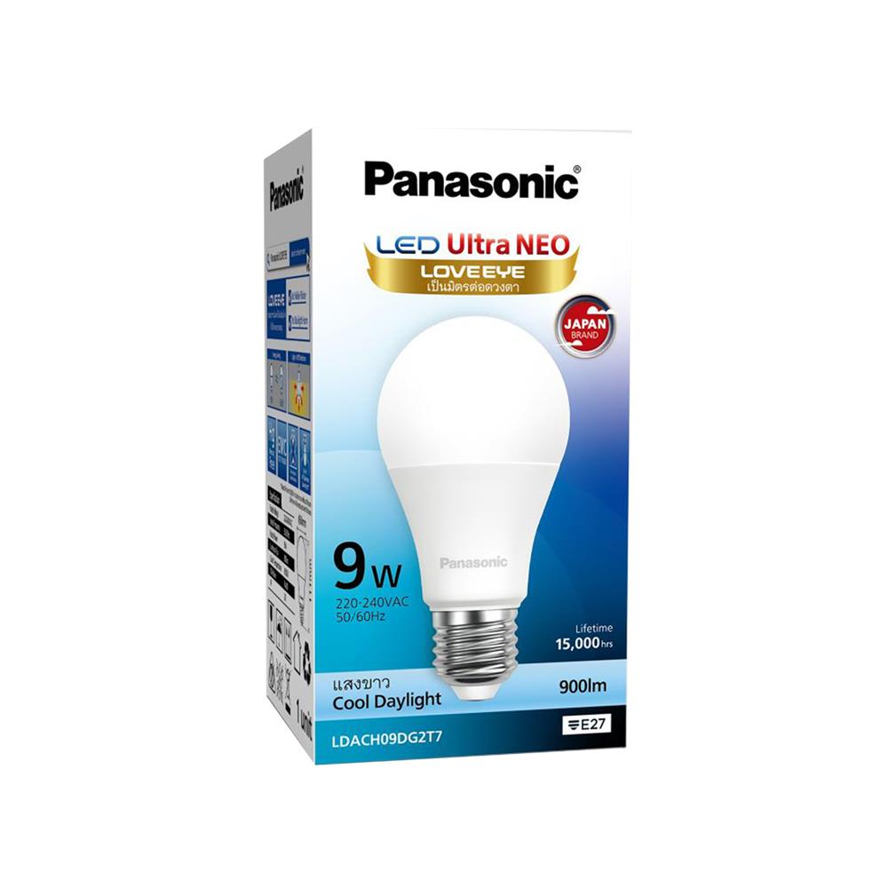 หลอด LED PANASONIC ULTRA NEO 9 วัตต์ DAYLIGHT E27