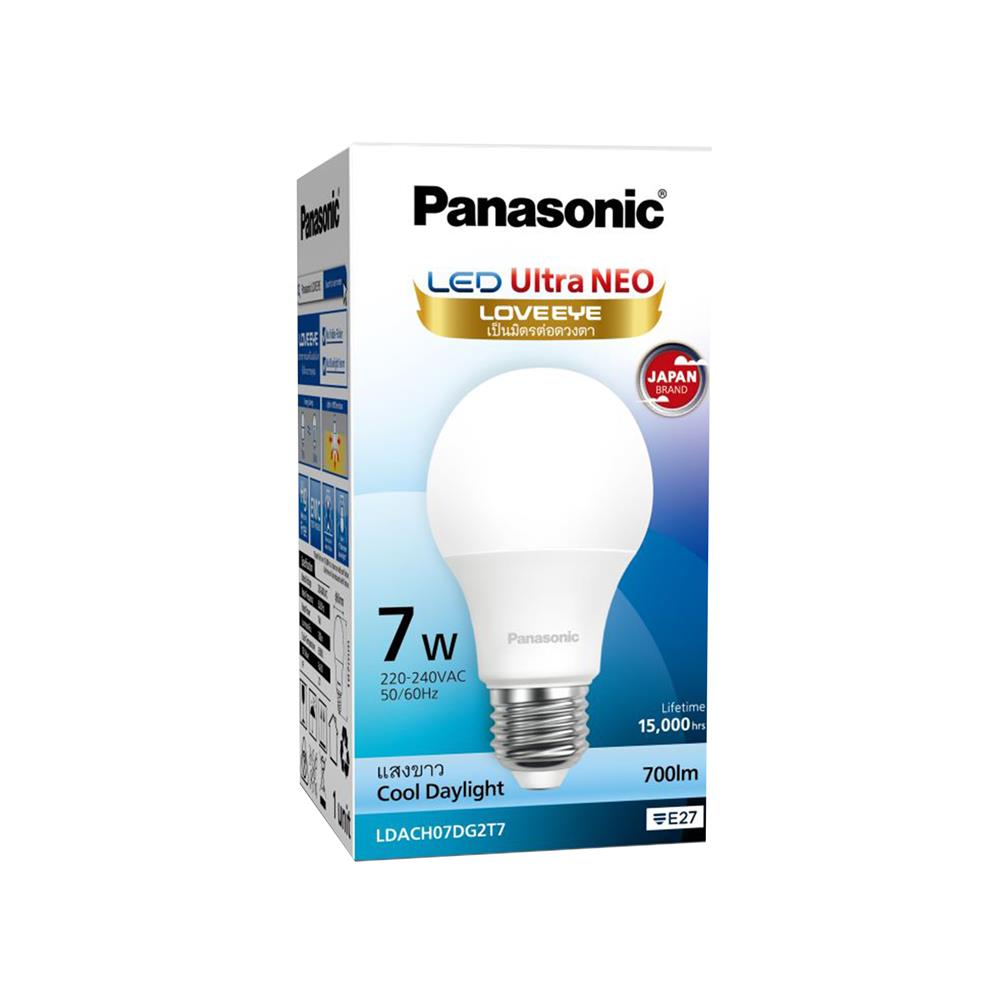 หลอด LED PANASONIC ULTRA NEO 7 วัตต์ DAYLIGHT E27