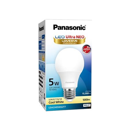 หลอด LED PANASONIC ULTRA NEO 5 วัตต์ COOL WHITE E27_1