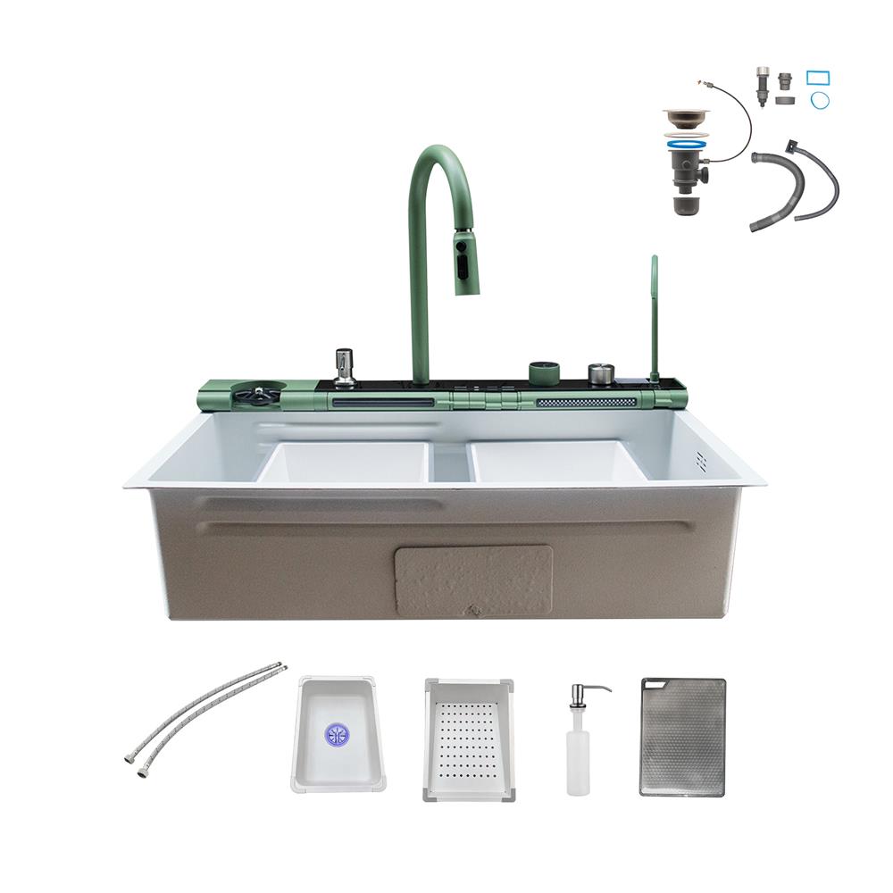 ซิงค์ฝัง 1 หลุม S-FLO NL0215 8046 SM01S-WG สีขาว_1