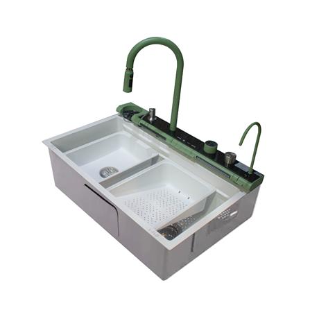 ซิงค์ฝัง 1 หลุม S-FLO NL0215 8046 SM01S-WG สีขาว_3