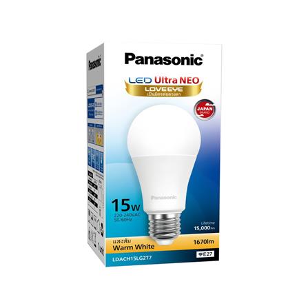 หลอด LED PANASONIC ULTRA NEO 15 วัตต์ WARM WHITE E27_1