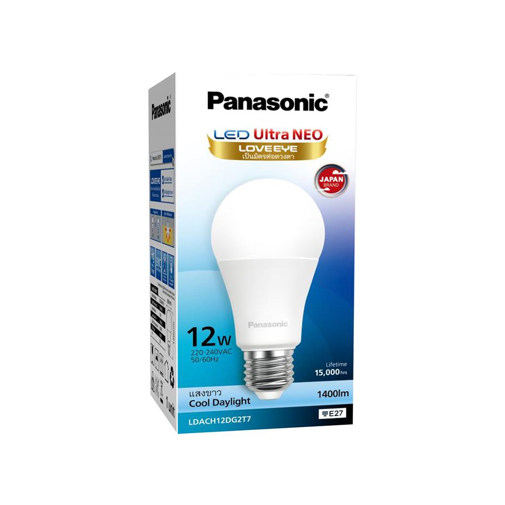 หลอด LED PANASONIC ULTRA NEO 12 วัตต์ DAYLIGHT E27