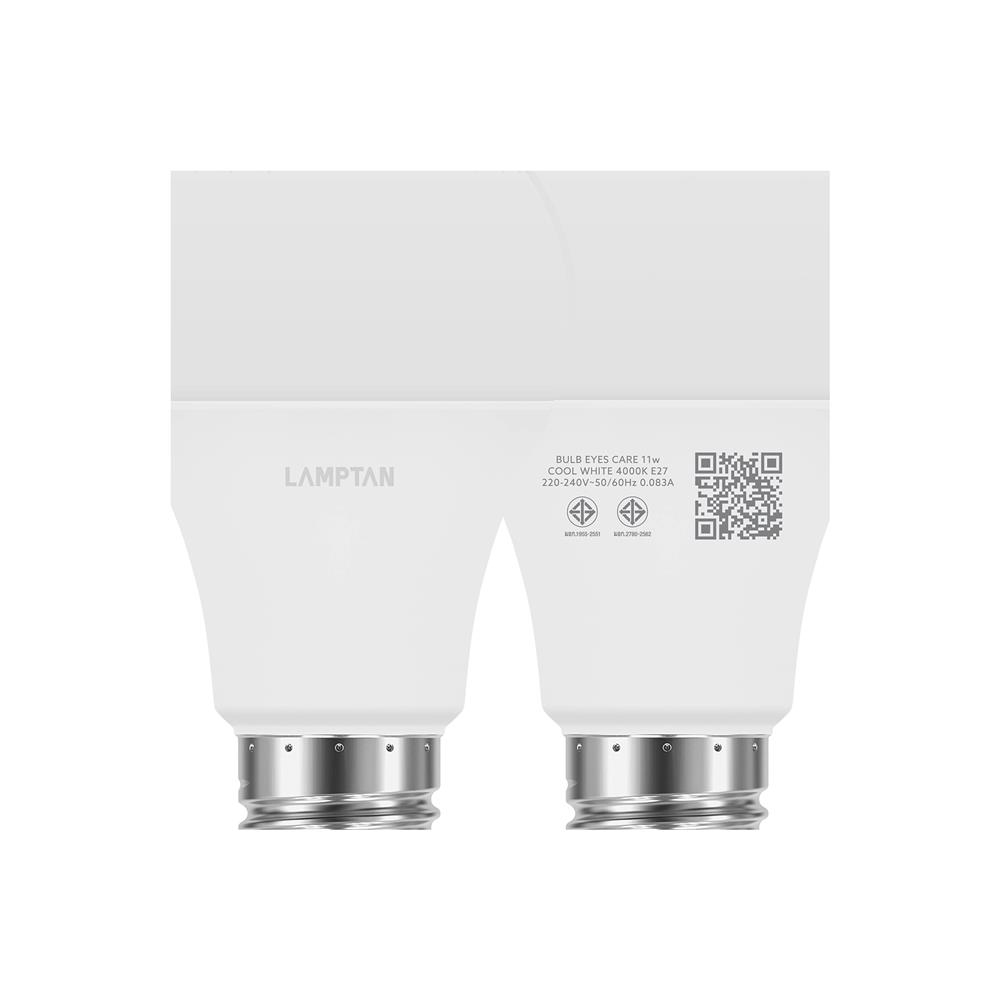 หลอด LED LAMPTAN EYES CARE 11 วัตต์ COOL WHITE E27