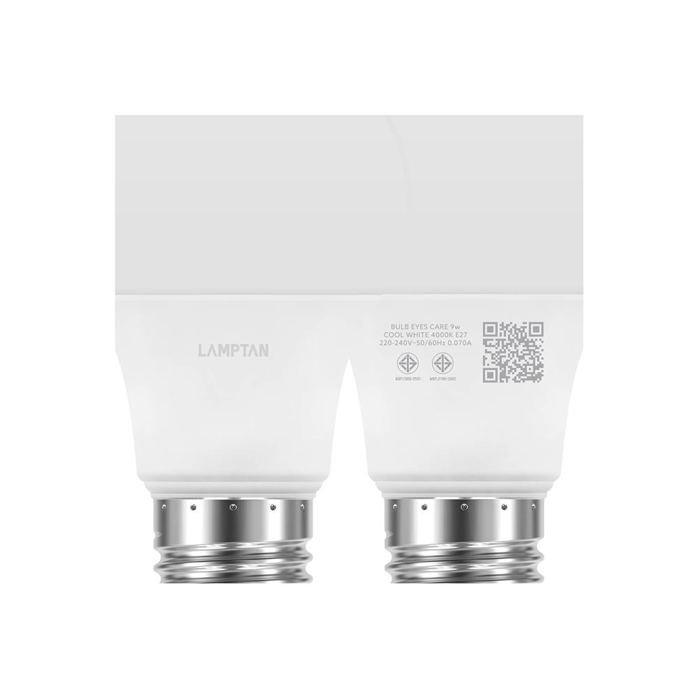 หลอด LED LAMPTAN EYES CARE 9 วัตต์ COOL WHITE E27