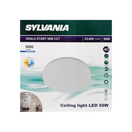 ไฟเพดาน LED SYLVANIA OVALO STARY 19 นิ้ว 50 วัตต์ DAYLIGHT/COOL WHITE/WARM WHITE สีขาว_4