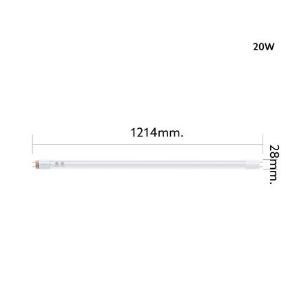 หลอด LED LAMPTAN T8 SLIDE GEN3 DE 20 วัตต์ DAYLIGHT G13_6