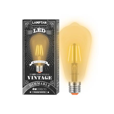 หลอด LED LAMPTON VINTAGE DIM DECO 4 วัตต์ WARM WHITE E27_2