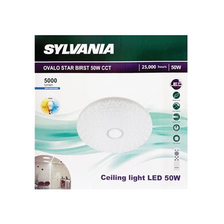 ไฟเพดาน LED SYLVANIA STAR BIRST 19 นิ้ว 50 วัตต์ DAYLIGHT/COOL WHITE/WARM WHITE สีขาว_4