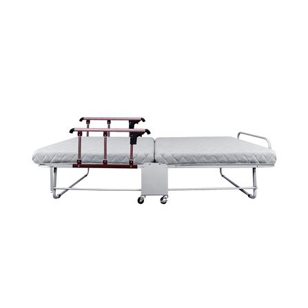 เตียงพับพร้อม TOPPER ราวกั้นพับได้ THAIBULL OLT237-75H สี GREY_2