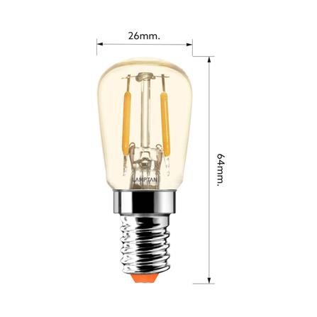 หลอด LED LAMPTAN VINTAGE FIREFIY 2 วัตต์ WARM WHITE E14_4