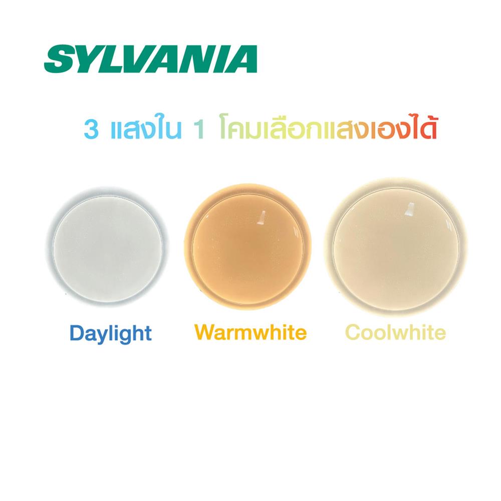 ไฟเพดาน LED SYLVANIA SPARKING SILVER 19 นิ้ว 50 วัตต์ DAYLIGHT/COOL WHITE/WARM WHITE สีขาว
