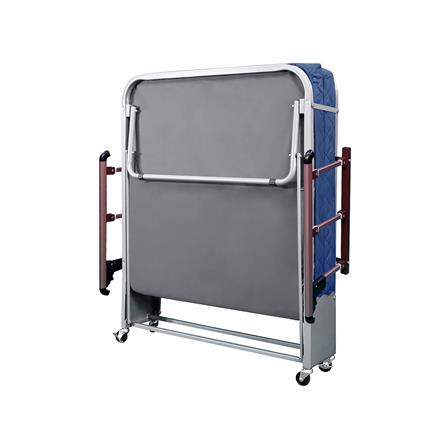 เตียงพับพร้อม TOPPER ราวกั้นพับได้ THAIBULL OLT237-75H สี BLUE_4