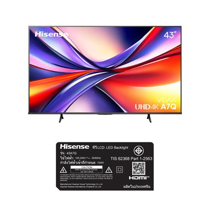 ทีวีแอลอีดี 43 นิ้ว HISENSE (4K, LED, VIDAA) 43A7Q_6