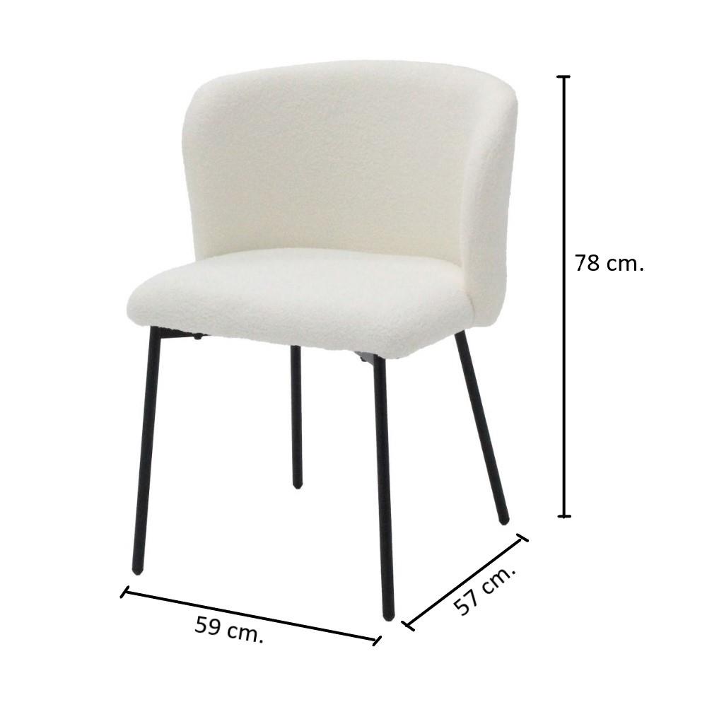 เก้าอี้ทานข้าว SB FURNITURE VALALI 19233965 สีขาว