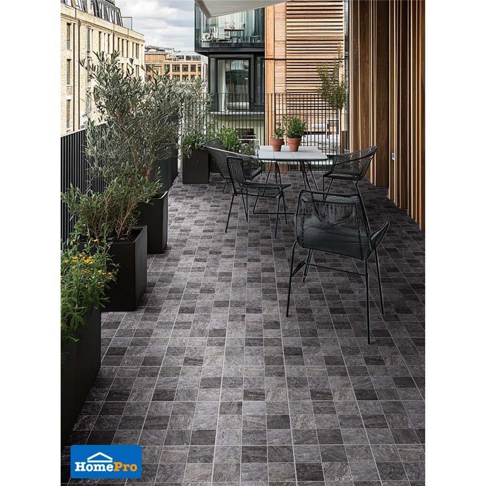 กระเบื้องพื้นพอร์ซเลน 16x16 นิ้ว COTTO โดเนคา เทา PM 0.96 ตร.ม.