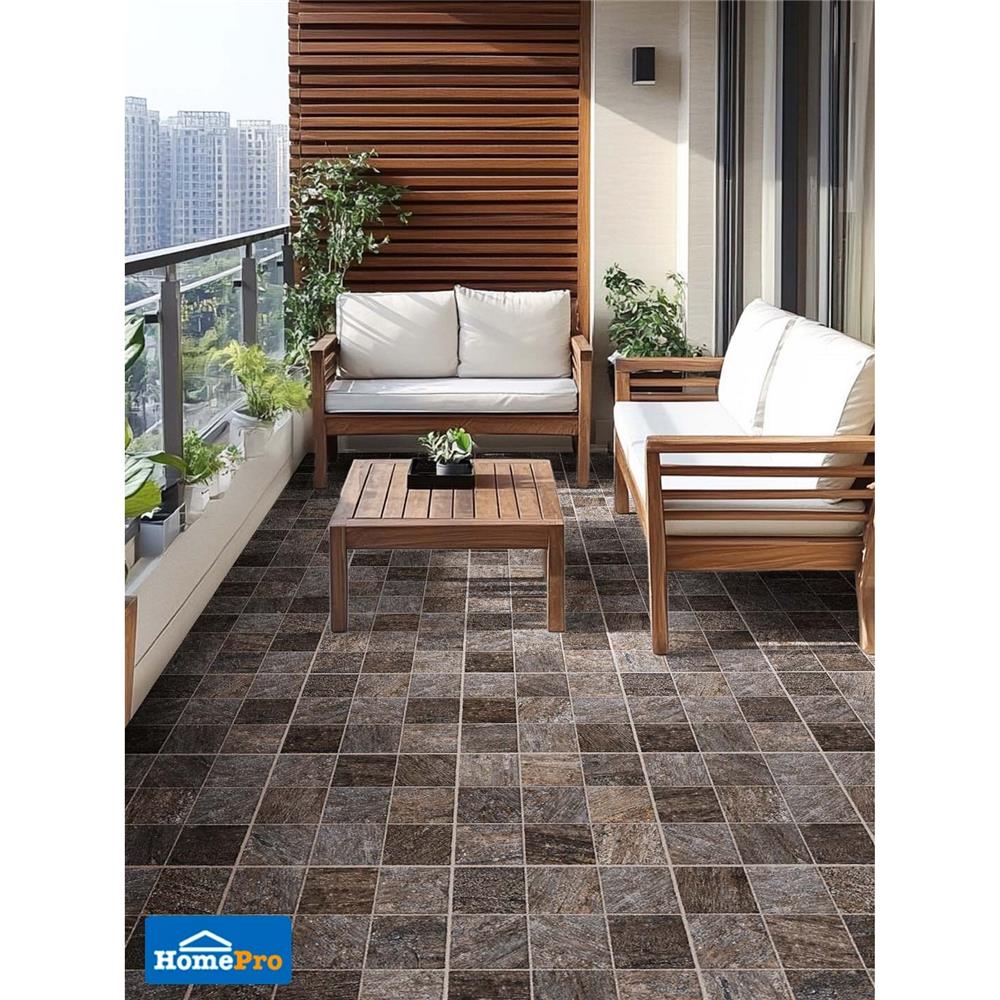 กระเบื้องพื้นพอร์ซเลน 16x16 นิ้ว COTTO โดเนคา น้ำตาล PM 0.96 ตร.ม.