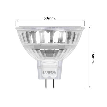 หลอด LED LAMPTAN MR16 GLAZE 7 วัตต์ WARM WHITE GU5.3_6
