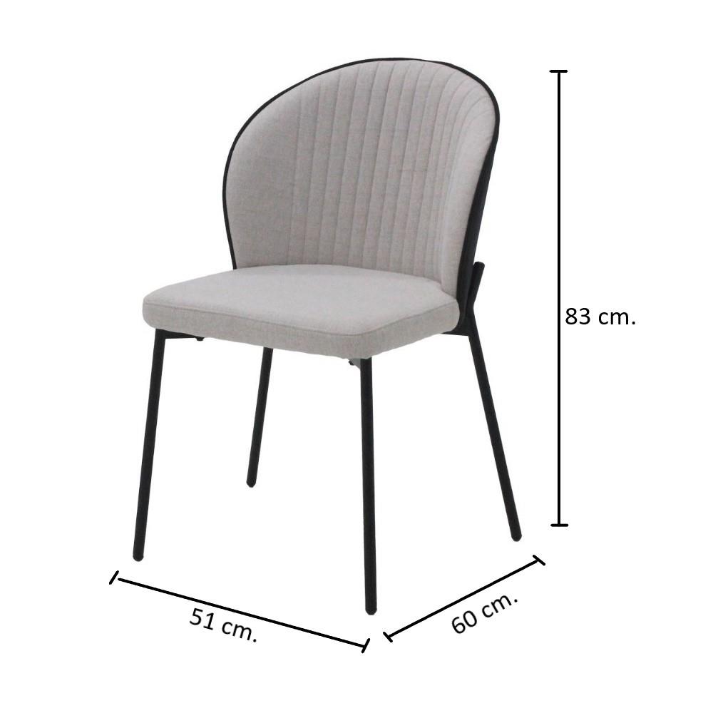 เก้าอี้ทานข้าว SB FURNITURE VORAY 19233966 สีครีม