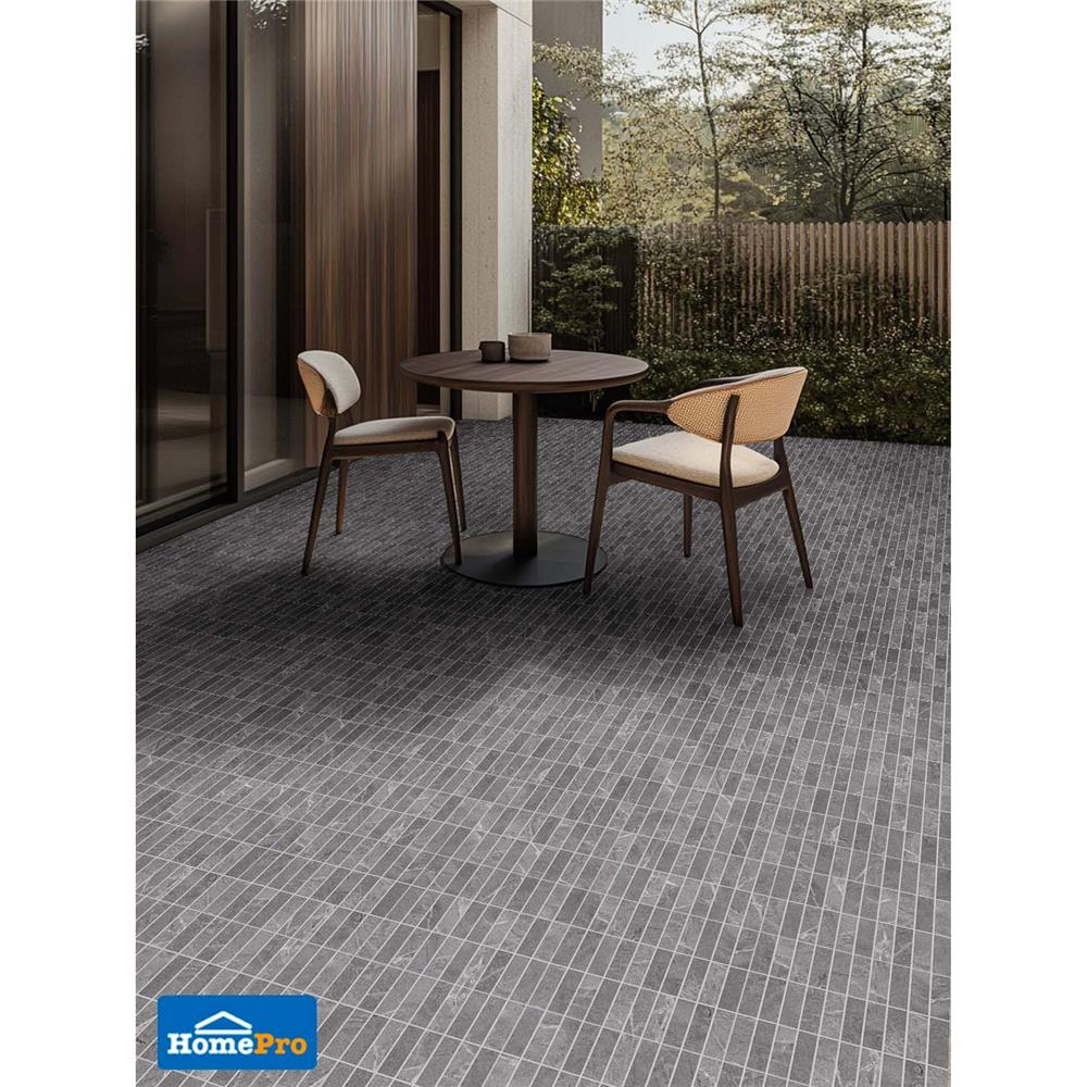 กระเบื้องพื้นพอร์ซเลน 16x16 นิ้ว COTTO มาริโนว่า เทา PM 0.96 ตร.ม.