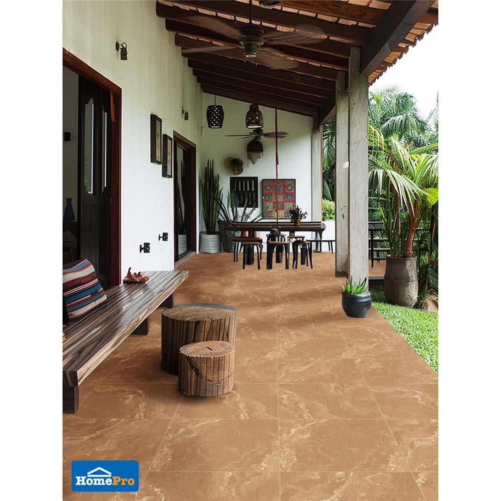 กระเบื้องพื้นพอร์ซเลน 16x16 นิ้ว COTTO อ๊อตโตวา น้ำตาล PM 0.96 ตร.ม.