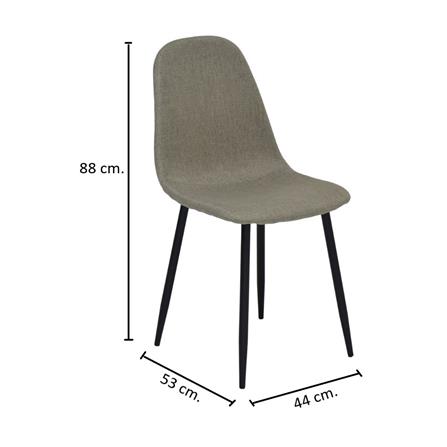 เก้าอี้ทานข้าว SB FURNITURE LALADA 19235282 สีเทา_5