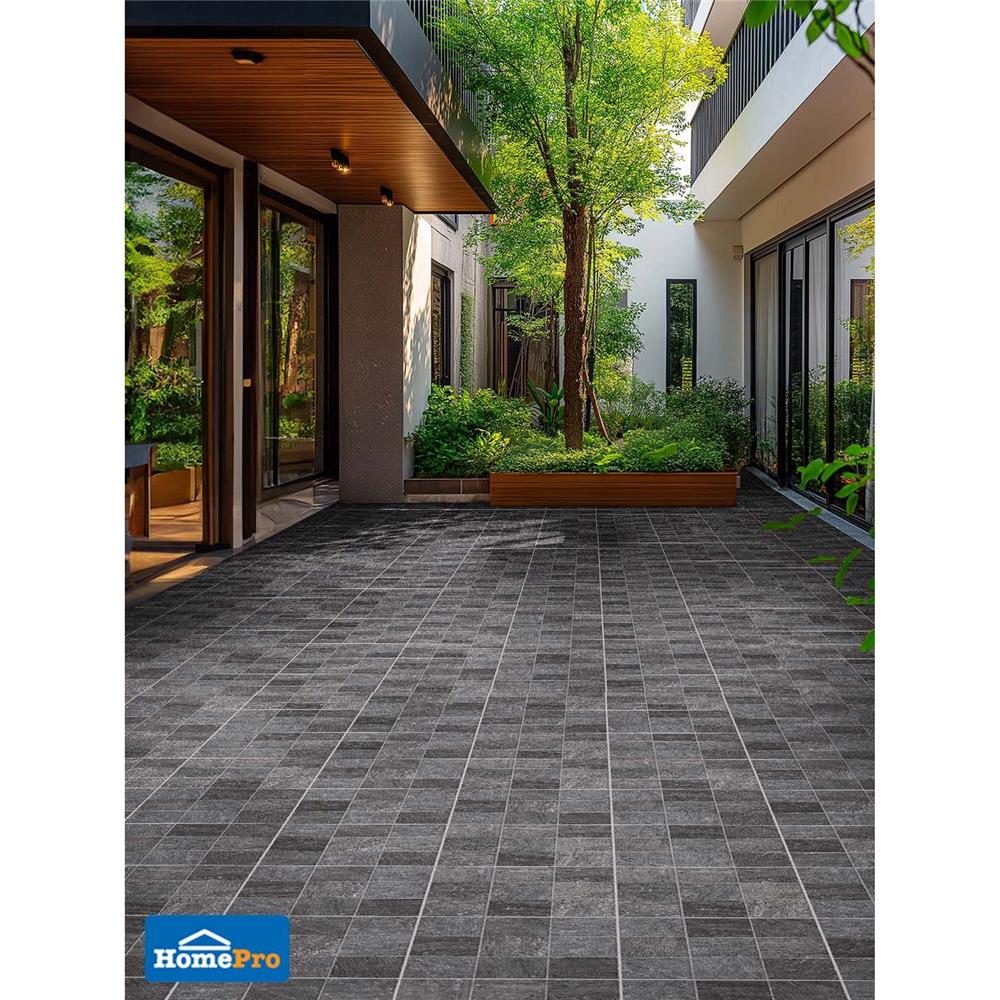 กระเบื้องพื้นพอร์ซเลน 16x16 นิ้ว COTTO โดเนคา เทาเข้ม PM 0.96 ตร.ม.