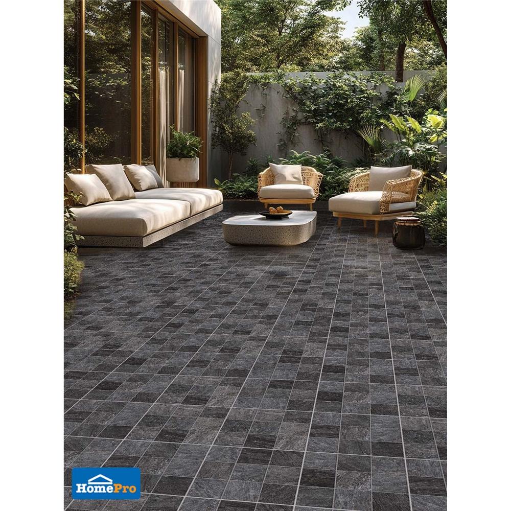 กระเบื้องพื้นพอร์ซเลน 16x16 นิ้ว COTTO โดเนคา เทาเข้ม PM 0.96 ตร.ม.