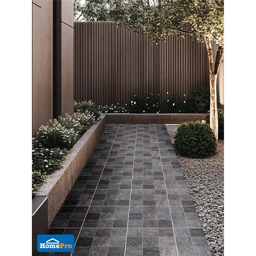 กระเบื้องพื้นพอร์ซเลน 16x16 นิ้ว COTTO โดเนคา เทาเข้ม PM 0.96 ตร.ม.