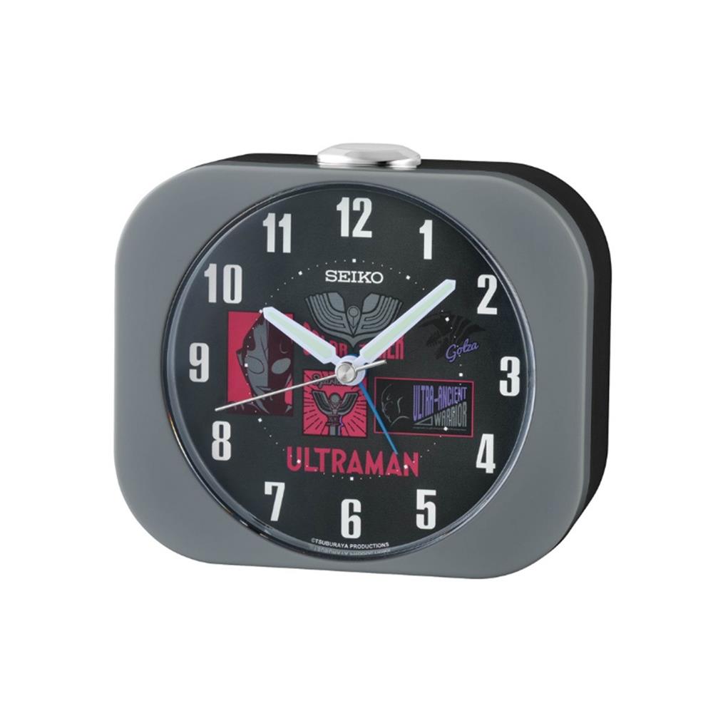 นาฬิกาปลุก SEIKO CLOCKS QHE913N 3.8X4.1 นิ้ว สีเทา