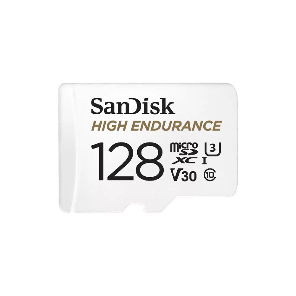 เมมโมรี่การ์ด MICRO SD SANDISK HIGH ENDURANCE 128GB สีขาว