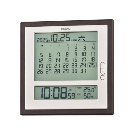 นาฬิกาตั้งโต๊ะ SEIKO CLOCKS 9.6 นิ้ว สีน้ำตาล_0