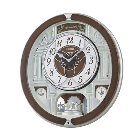 นาฬิกาแขวน SEIKO CLOCKS QXM615B 17X15 นิ้ว สีน้ำตาล_0
