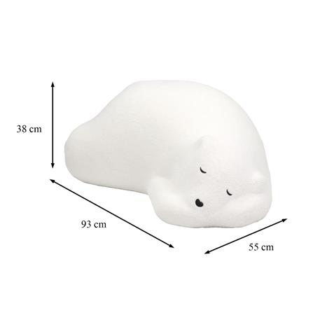 เบาะรองนั่ง SNAZZ POLAR 21X36 นิ้ว สีขาว_9