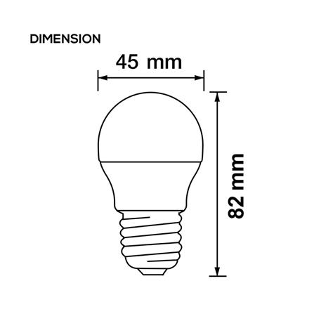 หลอด LED RACER G45 OVALO 3 วัตต์ WARM WHITE E27 (2 แถม 2)_6