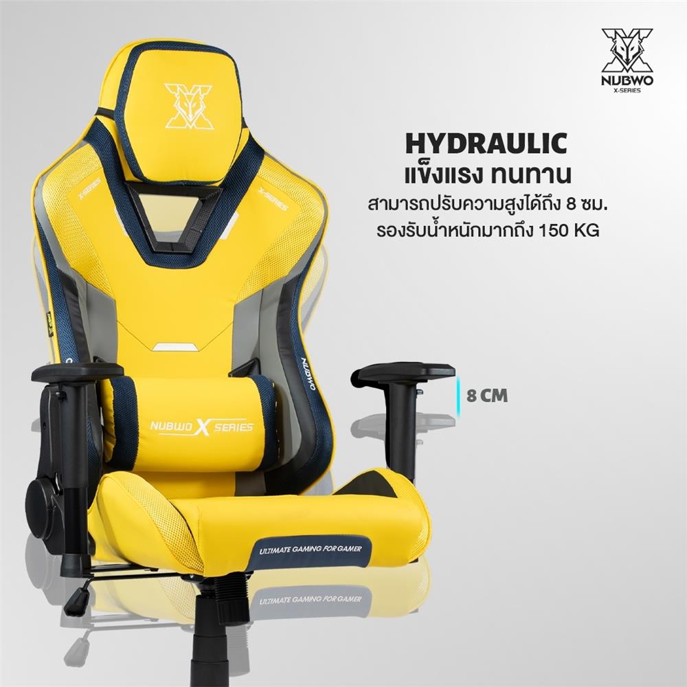 เก้าอี้เกมมิ่ง NUBWO NBCHX118 สีเหลือง