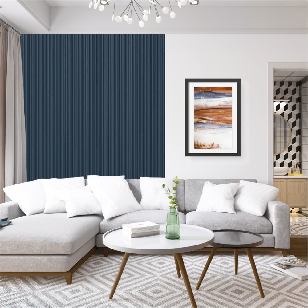 แผ่นผนัง PS LINEDEKOR DL003-11 12x1.2x300 ซม. สีน้ำเงิน
