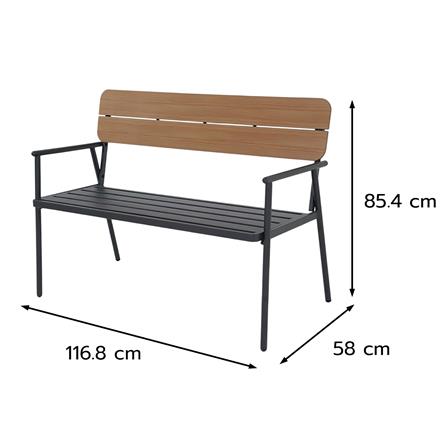 ม้านั่ง SPRING MODERA สีดำ/น้ำตาล_6