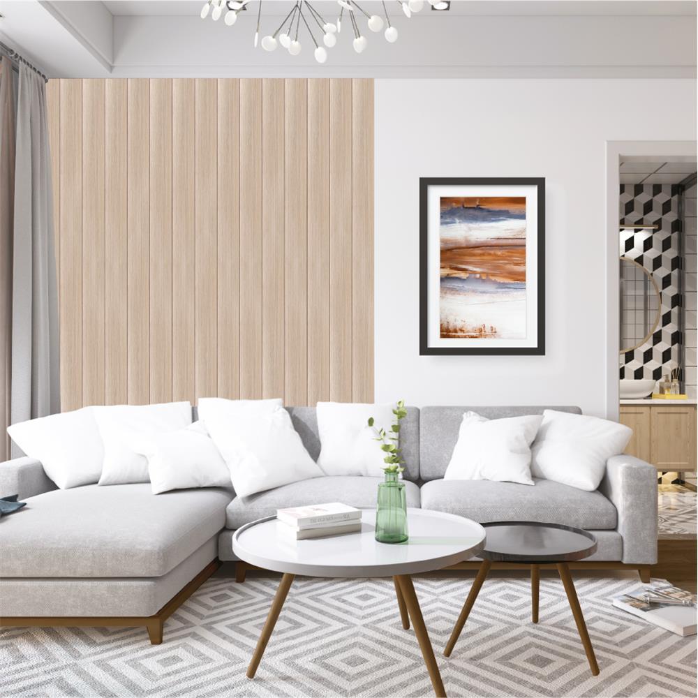 แผ่นผนัง PS LINEDEKOR DL005-19 11x0.8x300 ซม. สีบีช