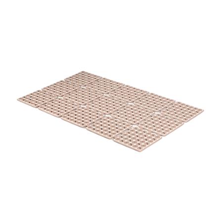 แผ่นกันลื่น HOME LIVING STYLE WAFFLE 40X66 ซม. สีกากี_3